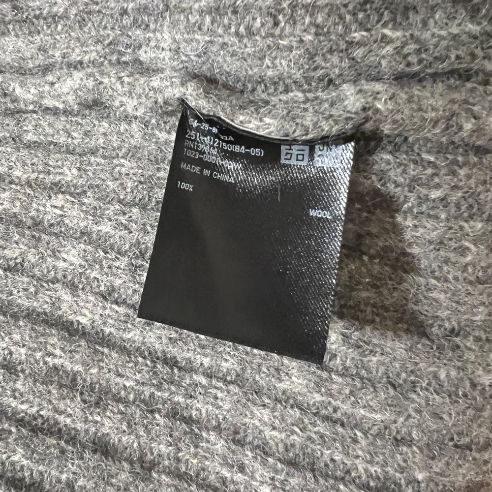 Uniqlo Charcoal Ribbed Cardigan - Picture 3 of 4